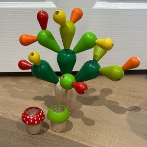 Plantoys Balancing Cactus Game and 2 mushroom kaleidoscopes